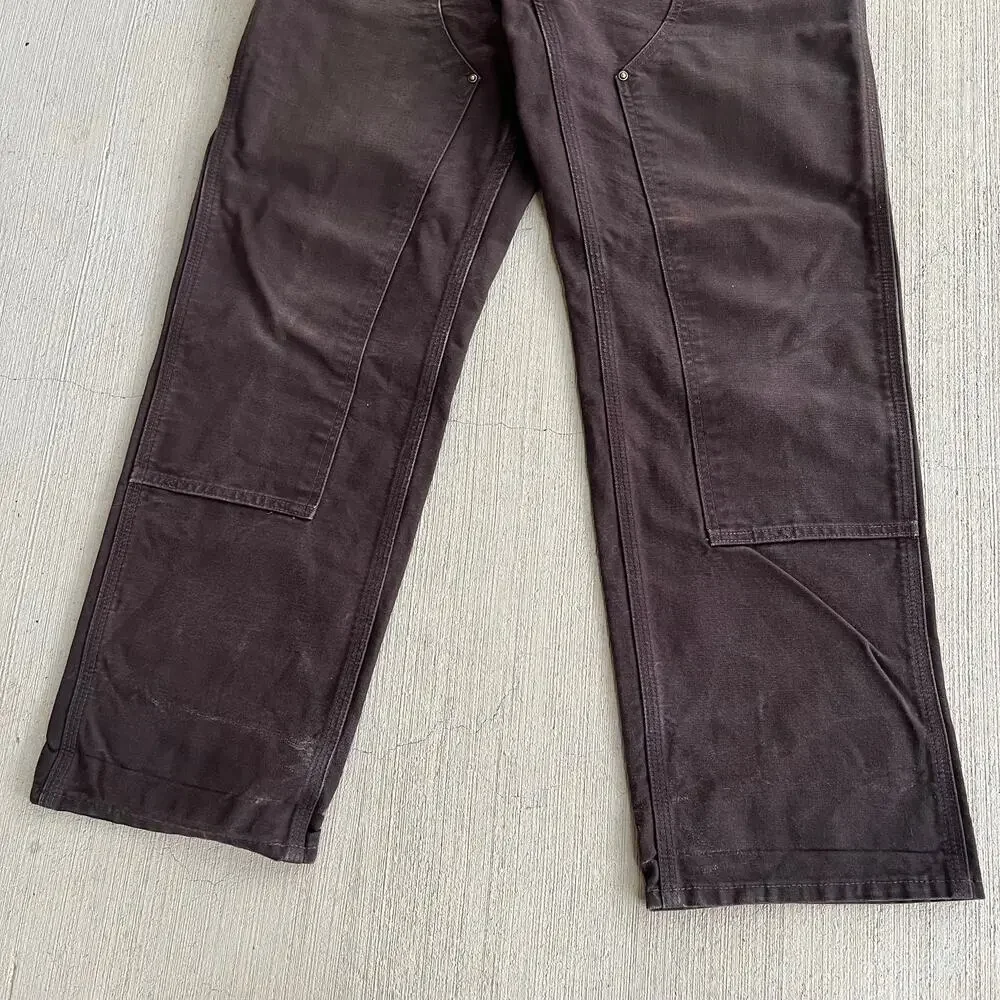 Carhartt B136 DKB faded brown double knee work wear carpenter pants